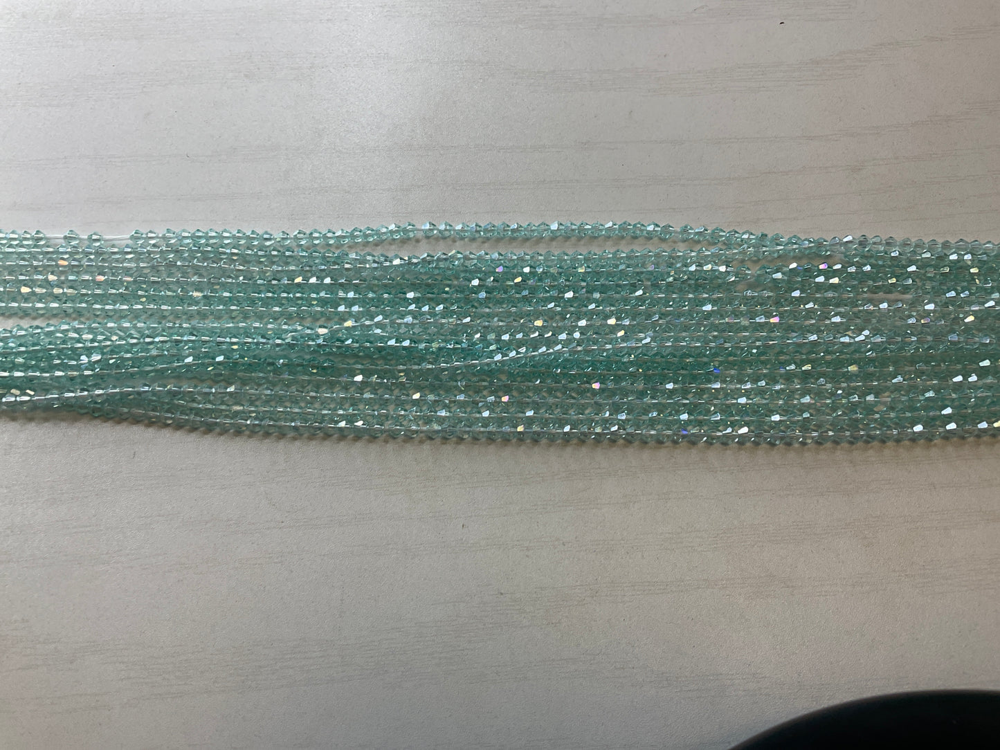 Icy blue Diamond bead Waistbeads
