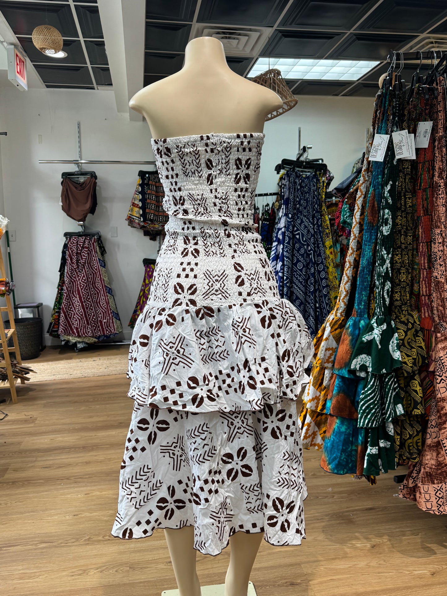 Mermaid skirt / Dress ONLY white brown