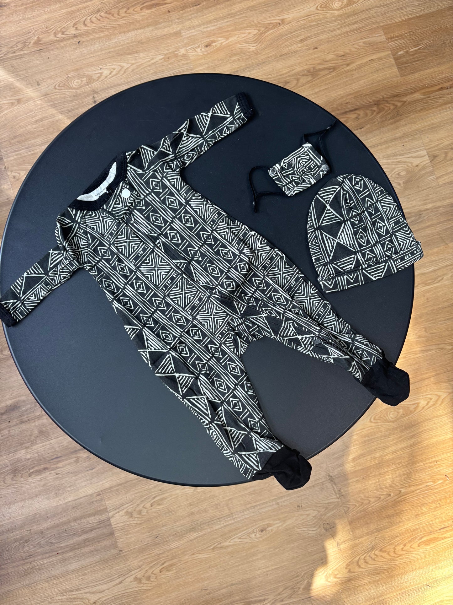 African Print Onesie Hat & Mask