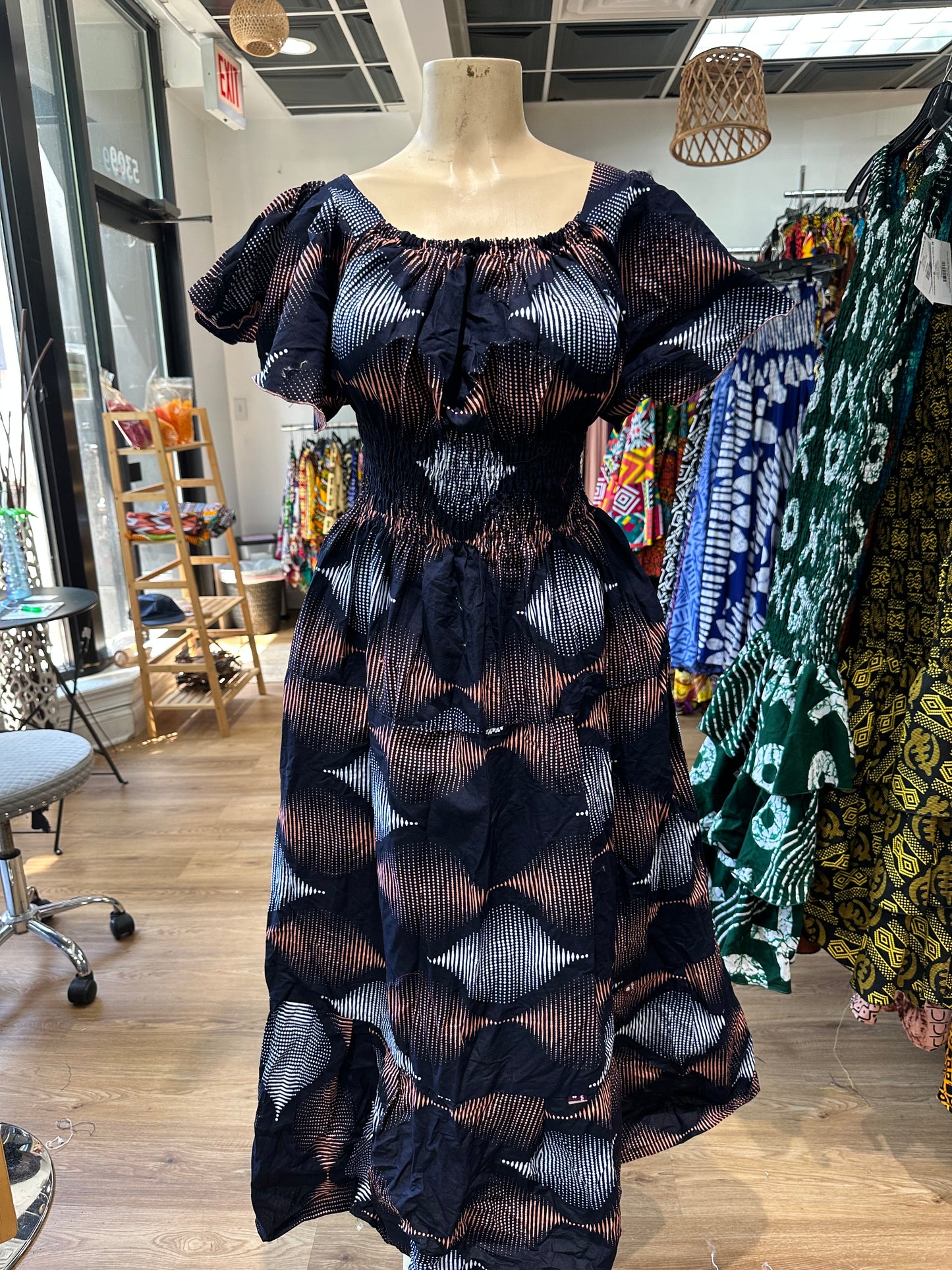 Flare Sleeve Long Dress (Copy)