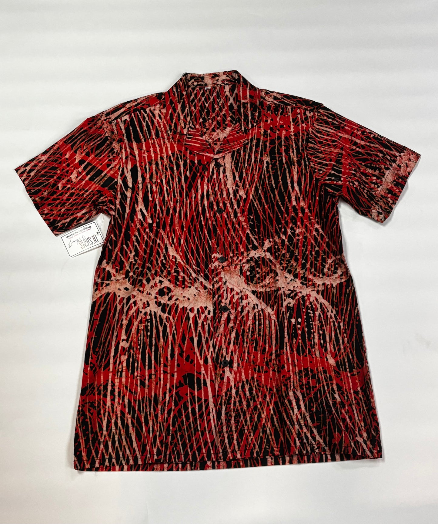 Short Sleeve Button Down Lapel Top
