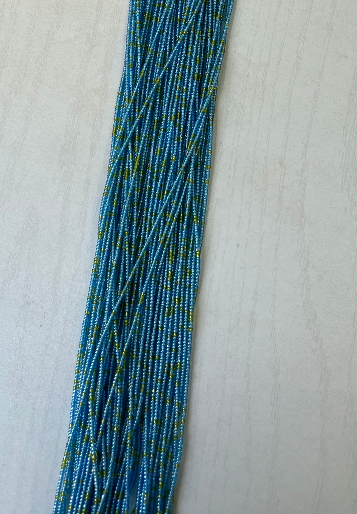 Blue and green Thin Waistbeads