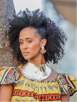 Wood and gold Earrings