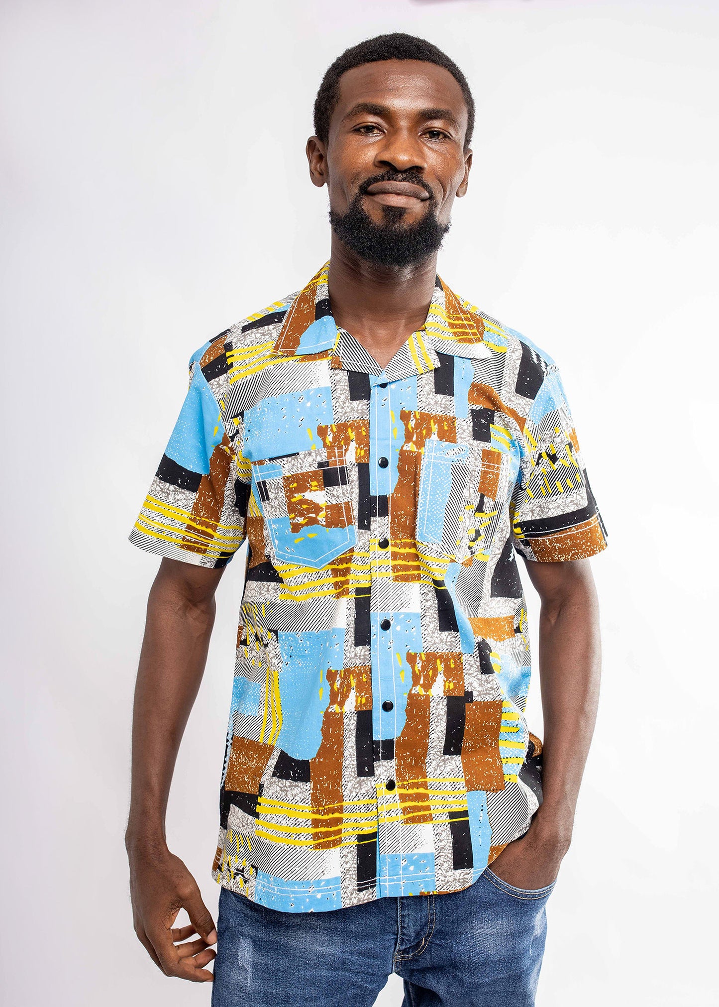 Stitch Collared Button Down