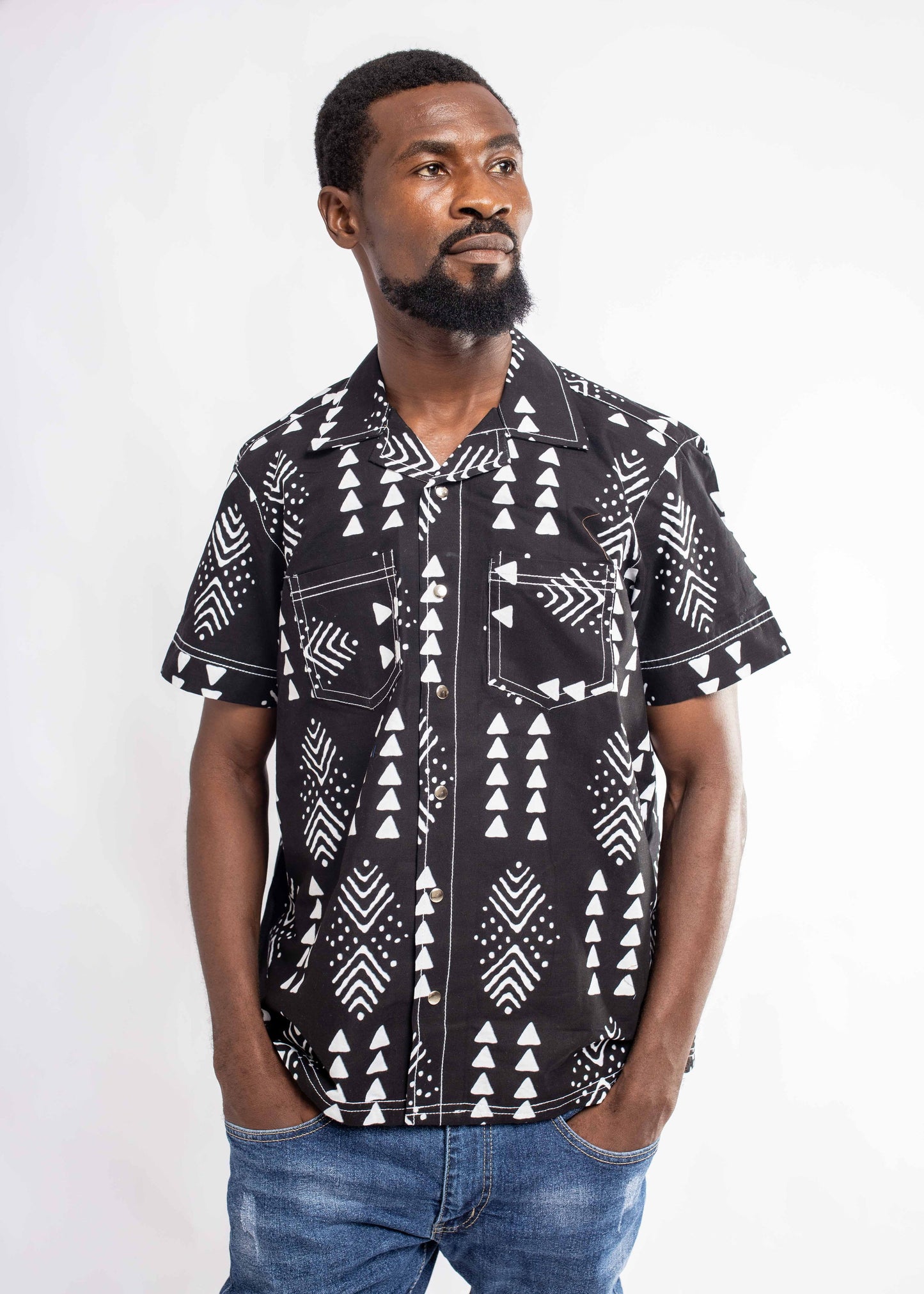 Stitch Collared Button Down