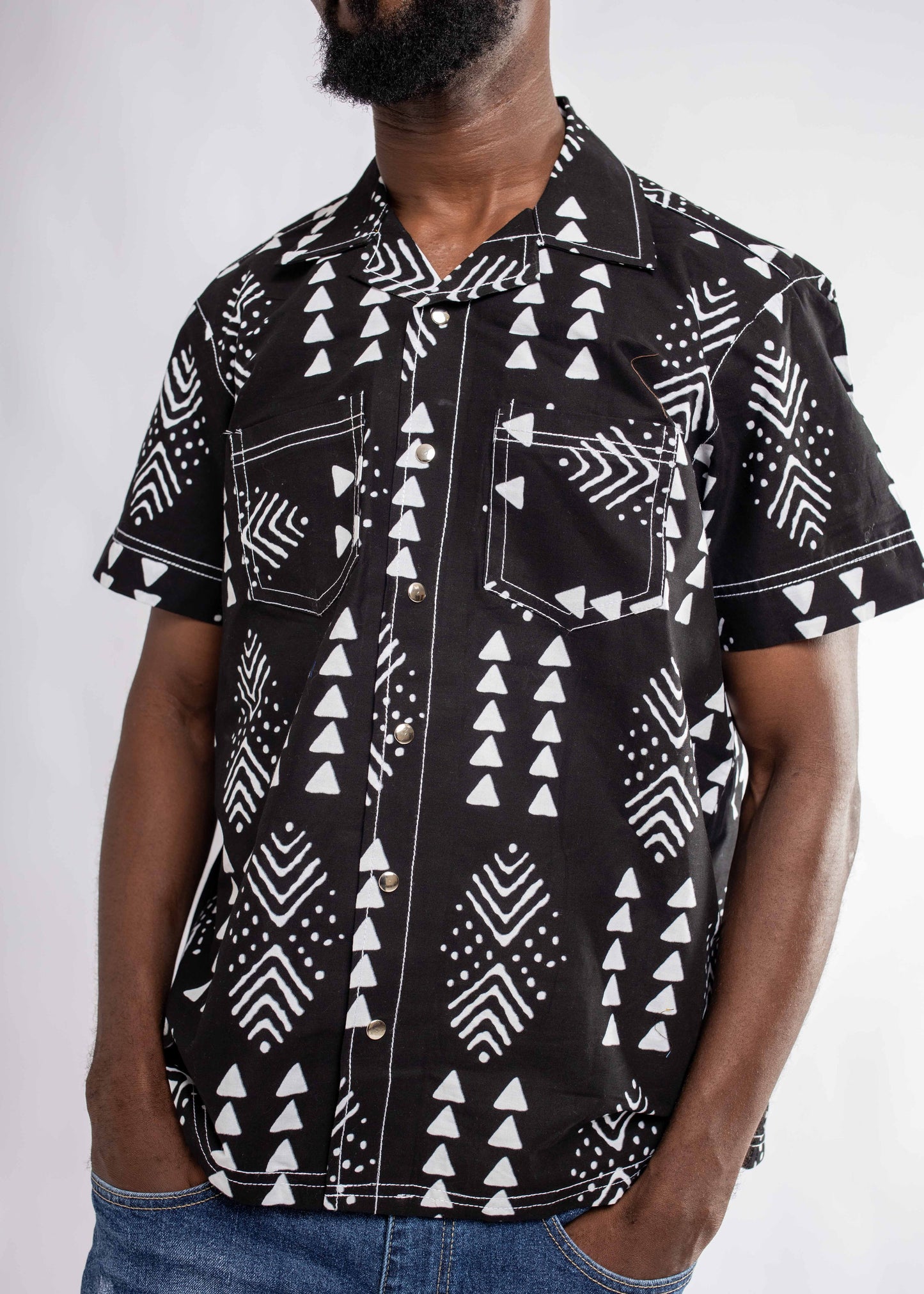 Stitch Collared Button Down