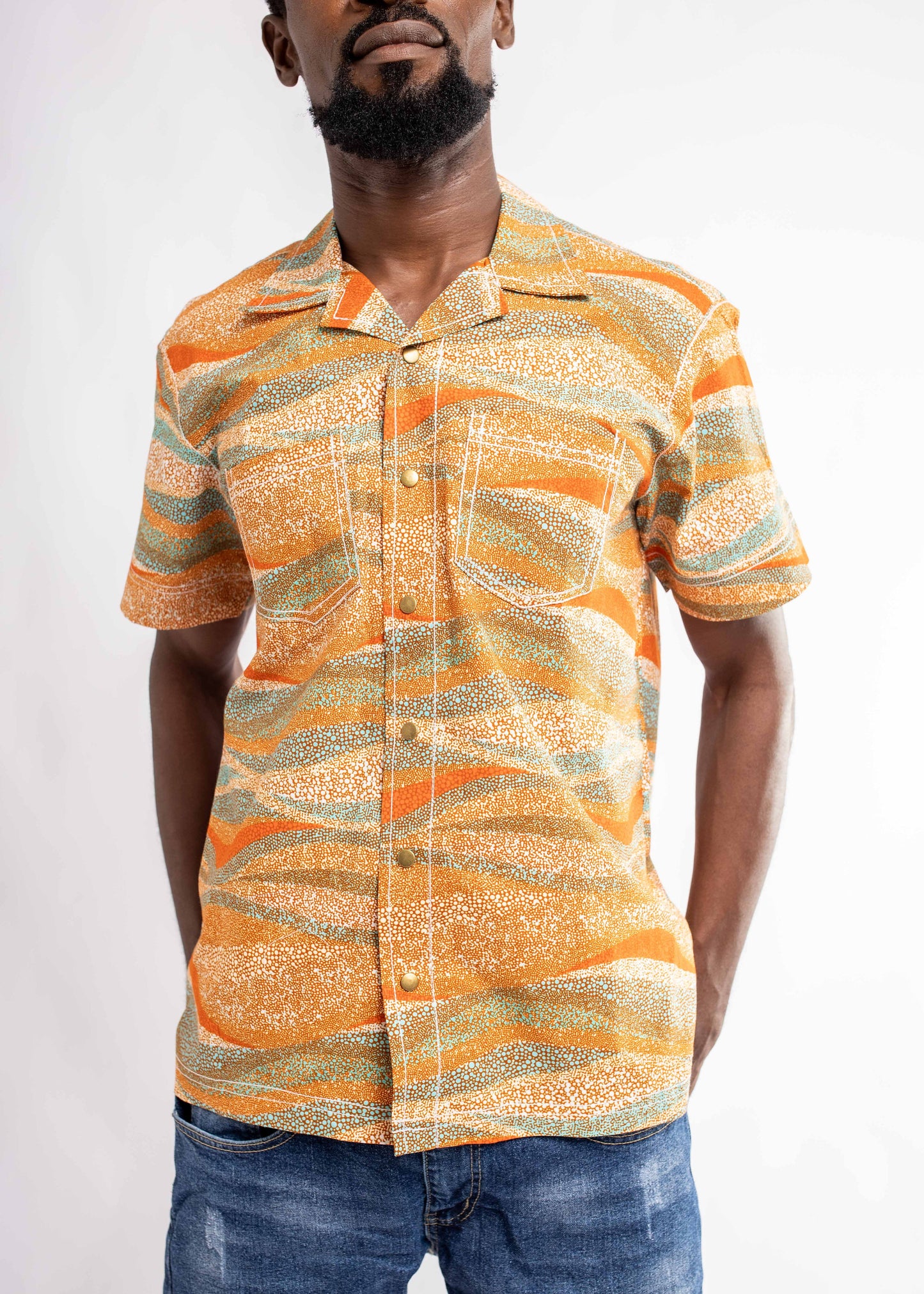 Stitch Collared Button Down