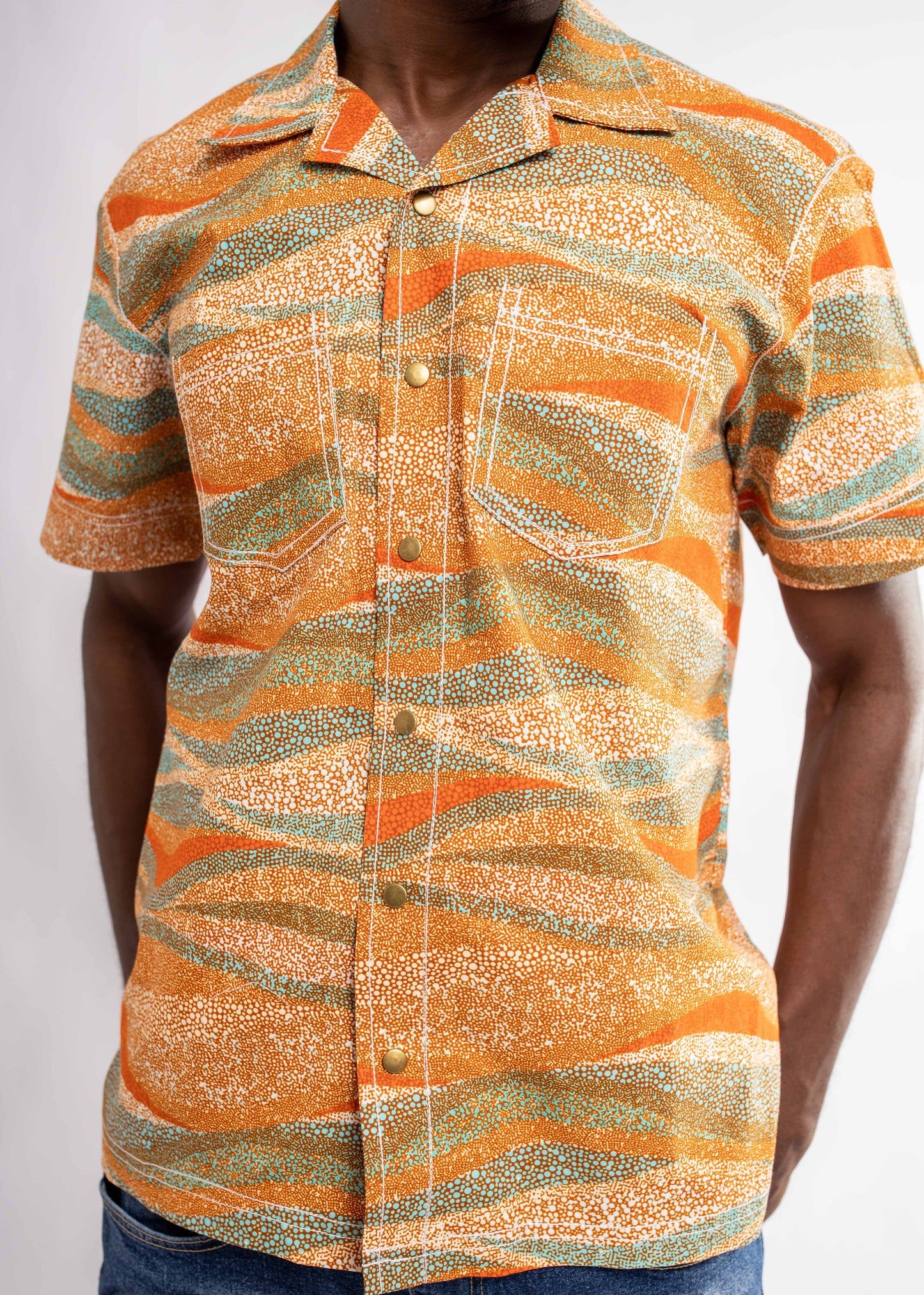 Stitch Collared Button Down