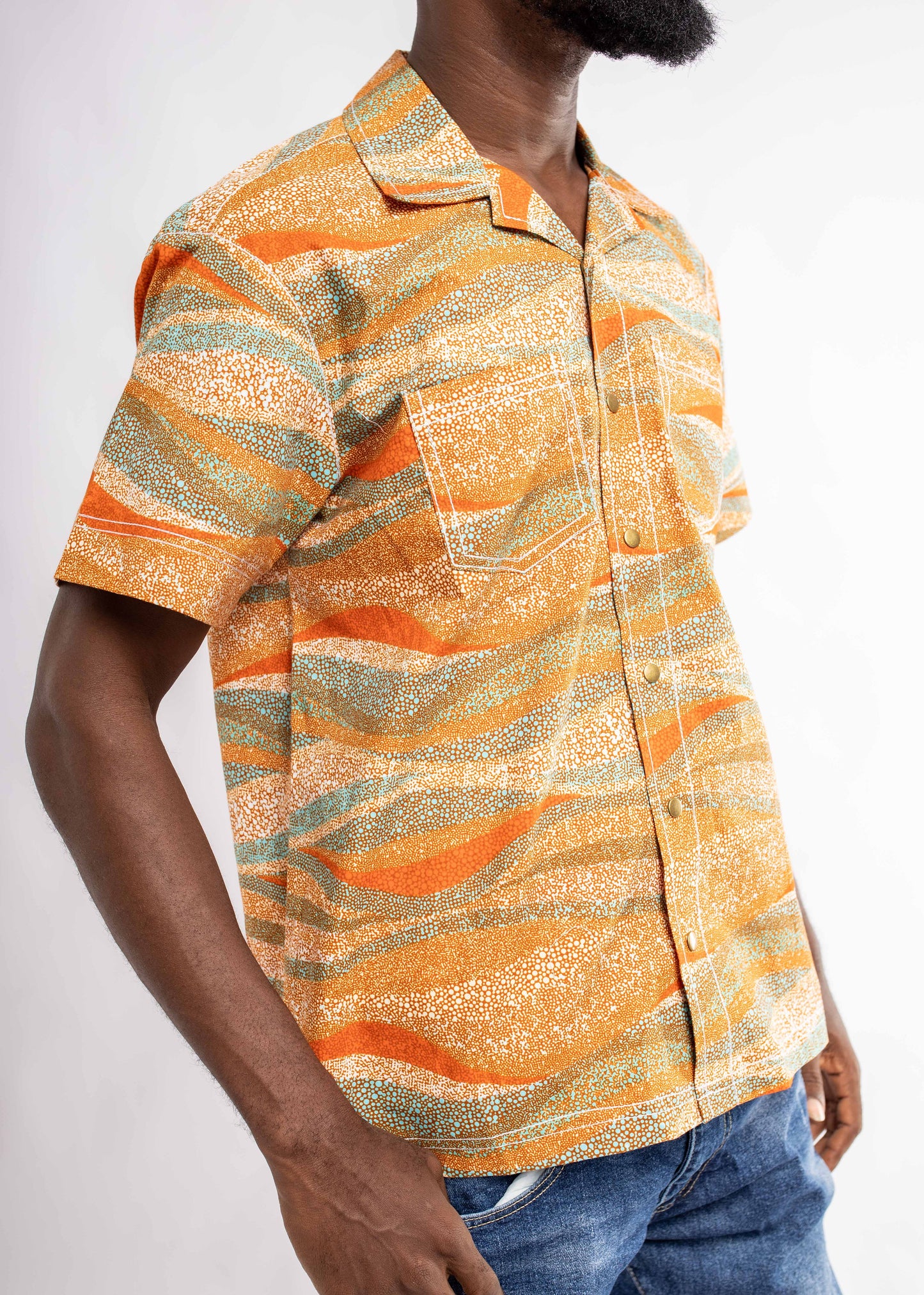 Stitch Collared Button Down