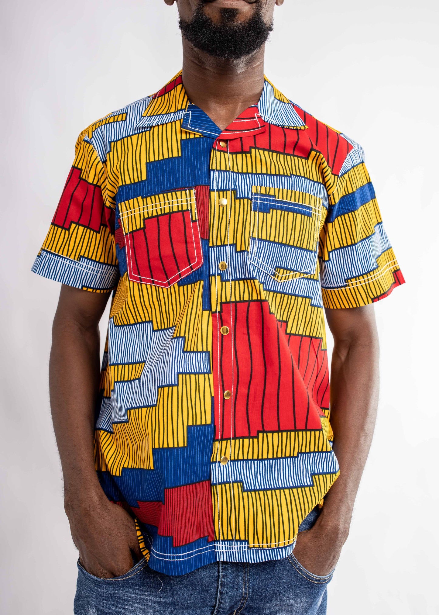 Stitch Collared Button Down