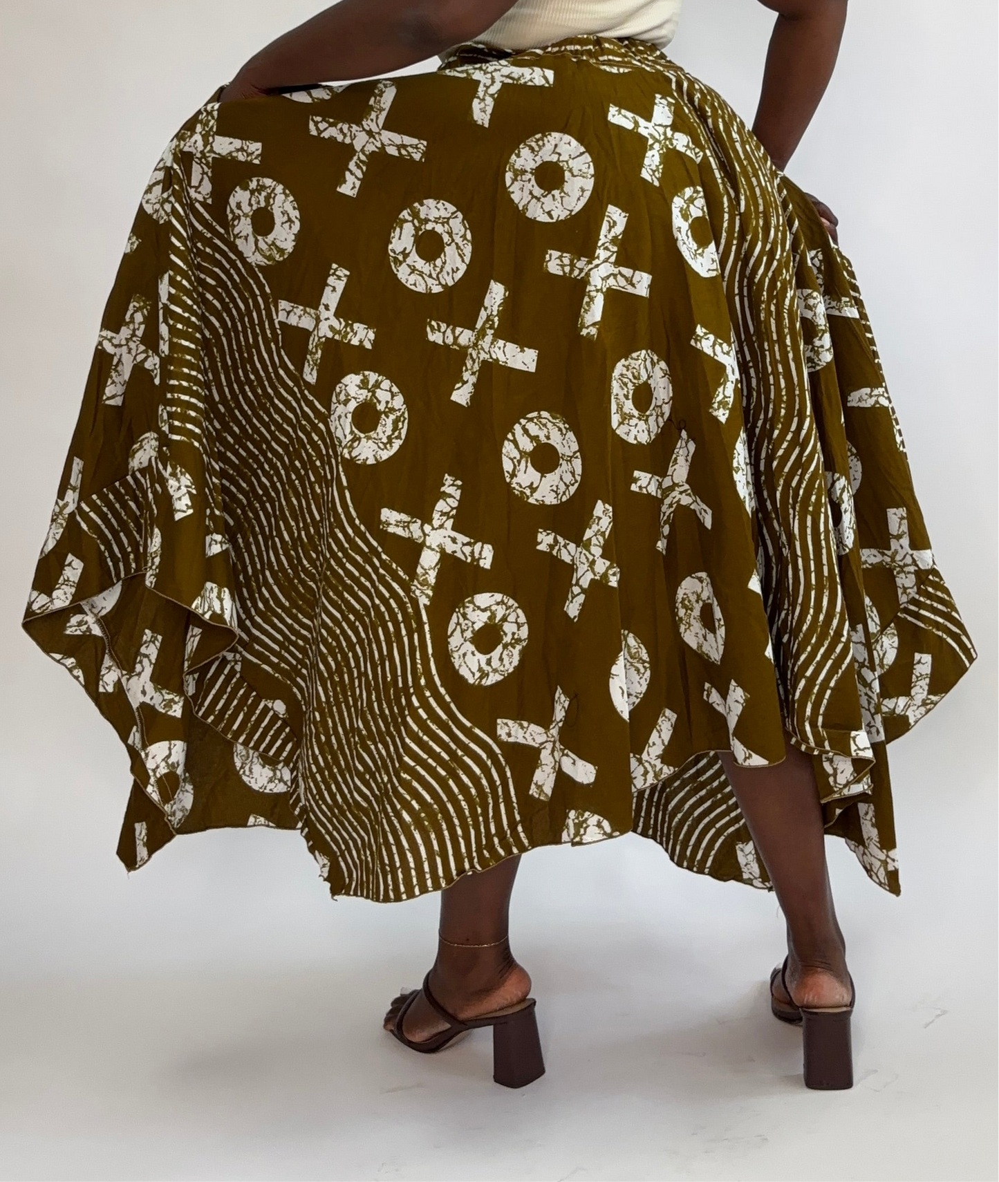 Angled Long Skirt