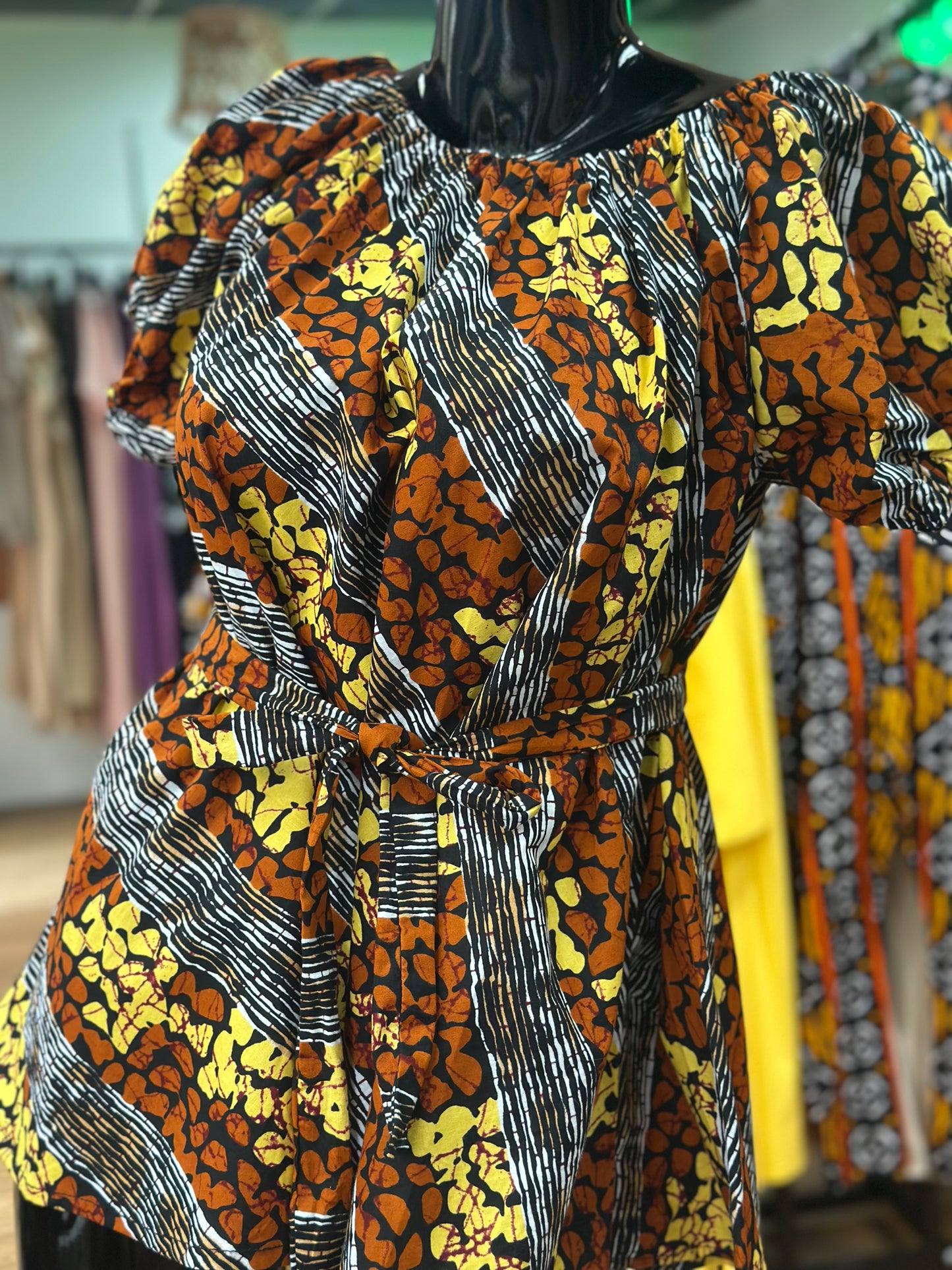 Peplum Women Top With Belt