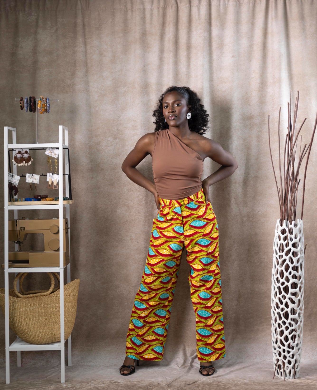 Tailored High Waist Pants
