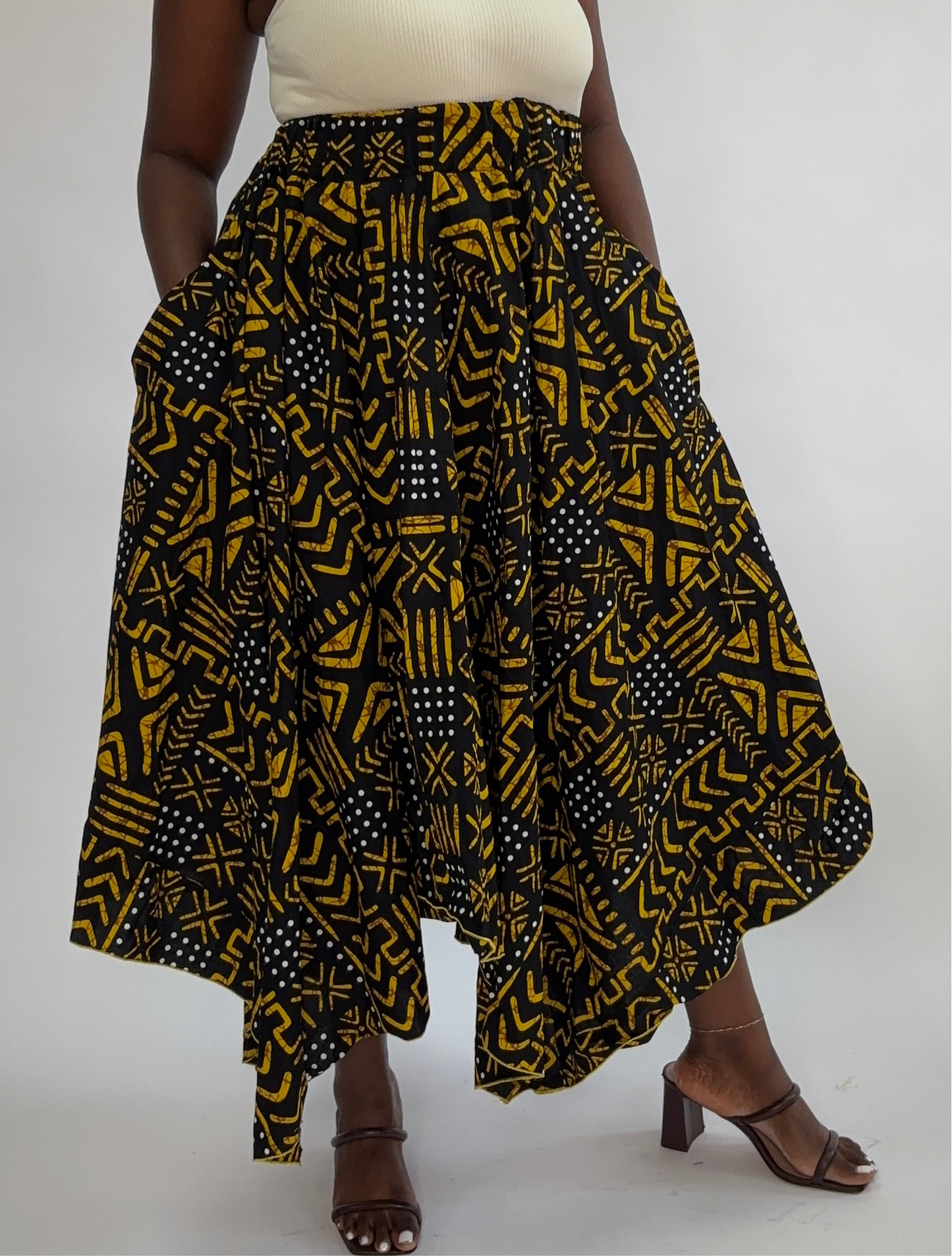 Angled Long Skirt