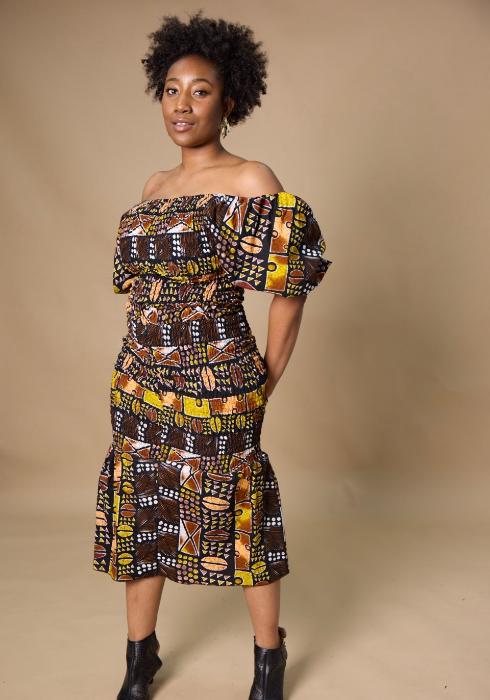 Fitted Top & Midi Skirt Set