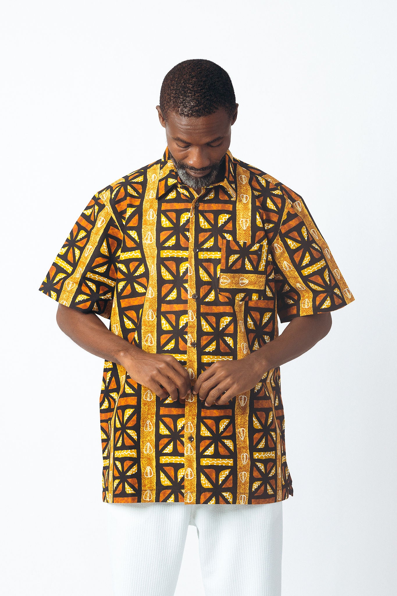 Collared Button Down Short Sleeve