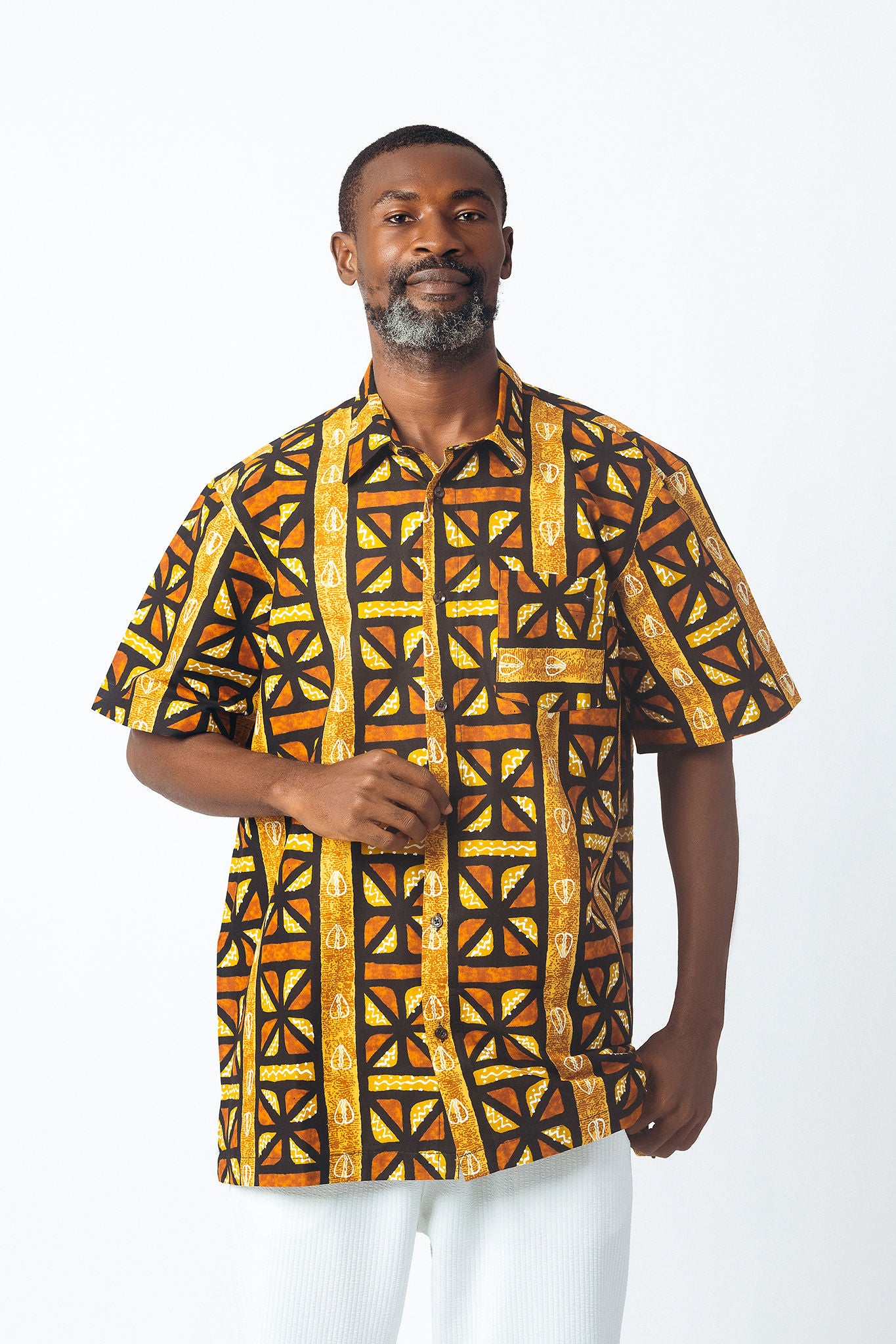 Collared Button Down Short Sleeve