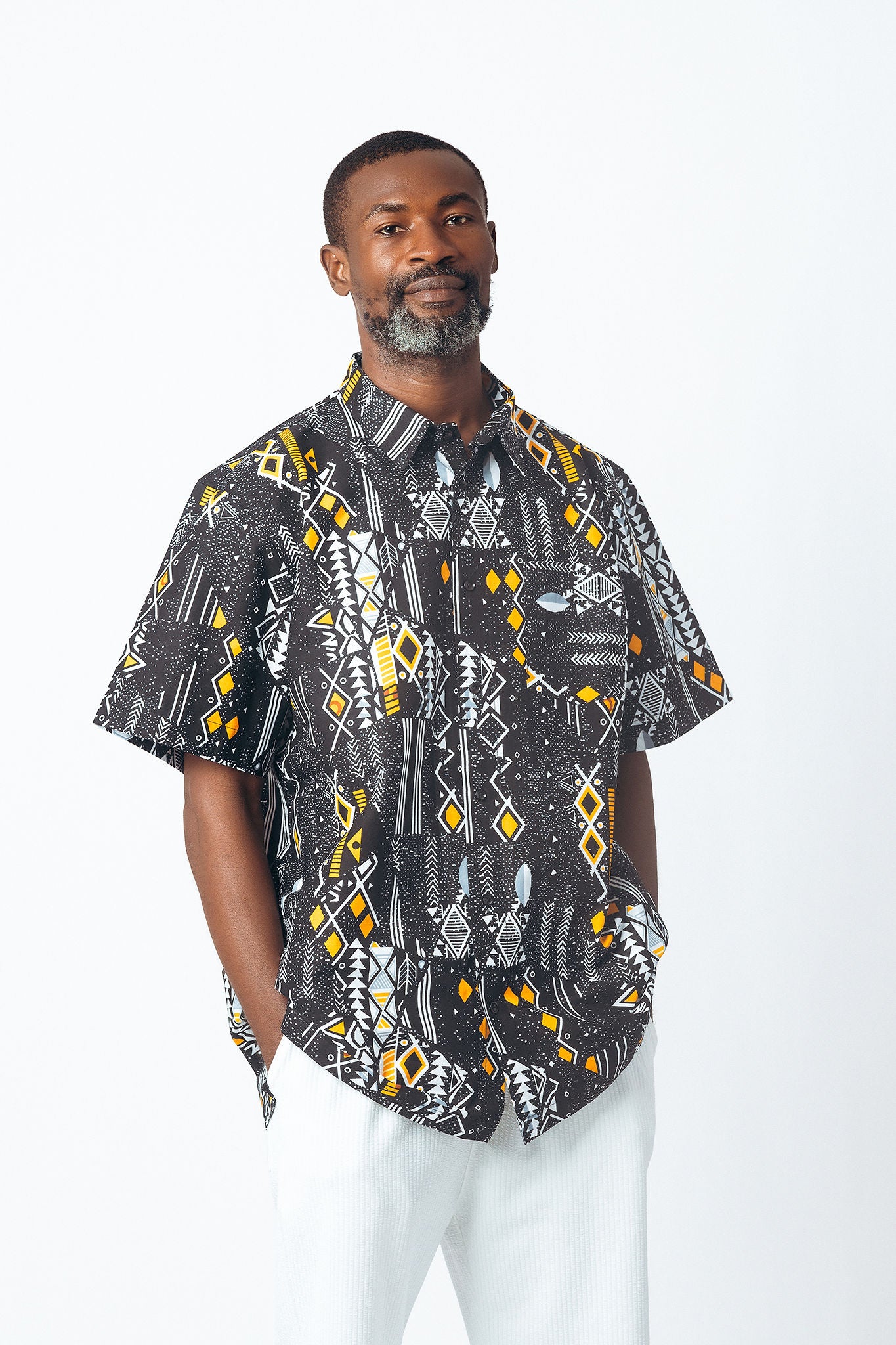 Collared Button Down Short Sleeve