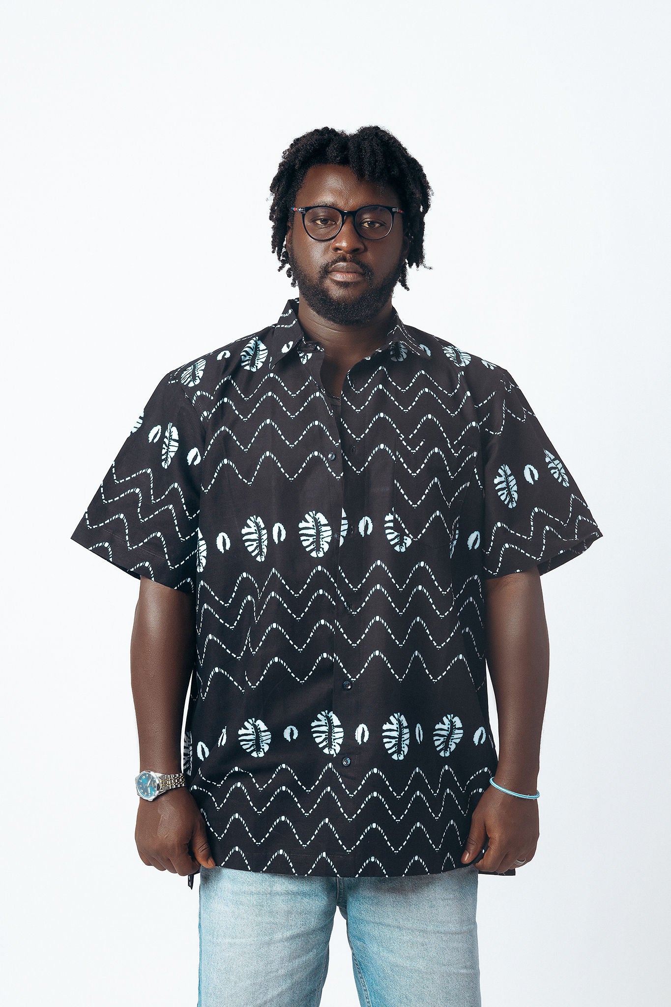 Collared Button Down Short Sleeve