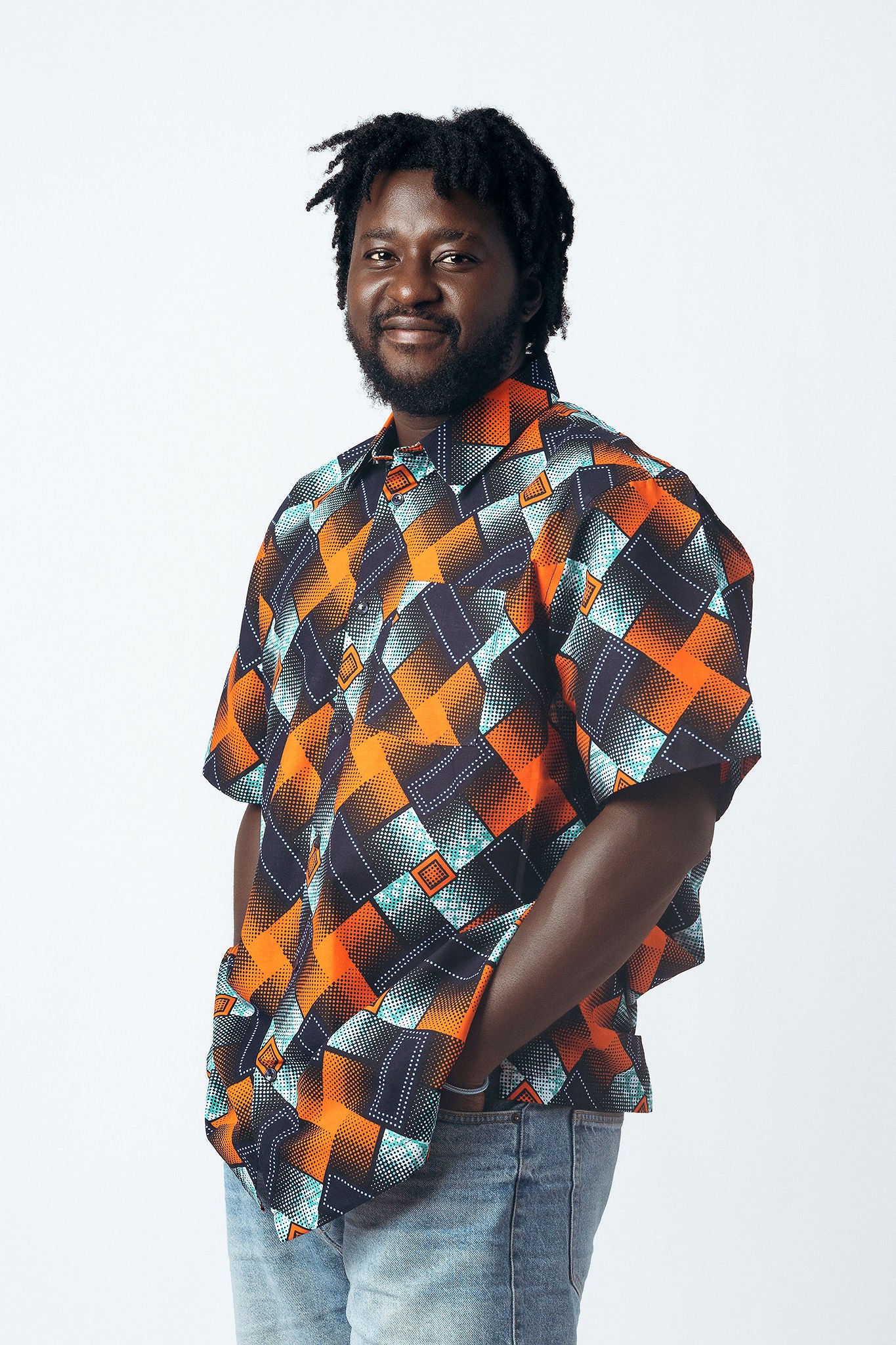 Collared Button Down Short Sleeve