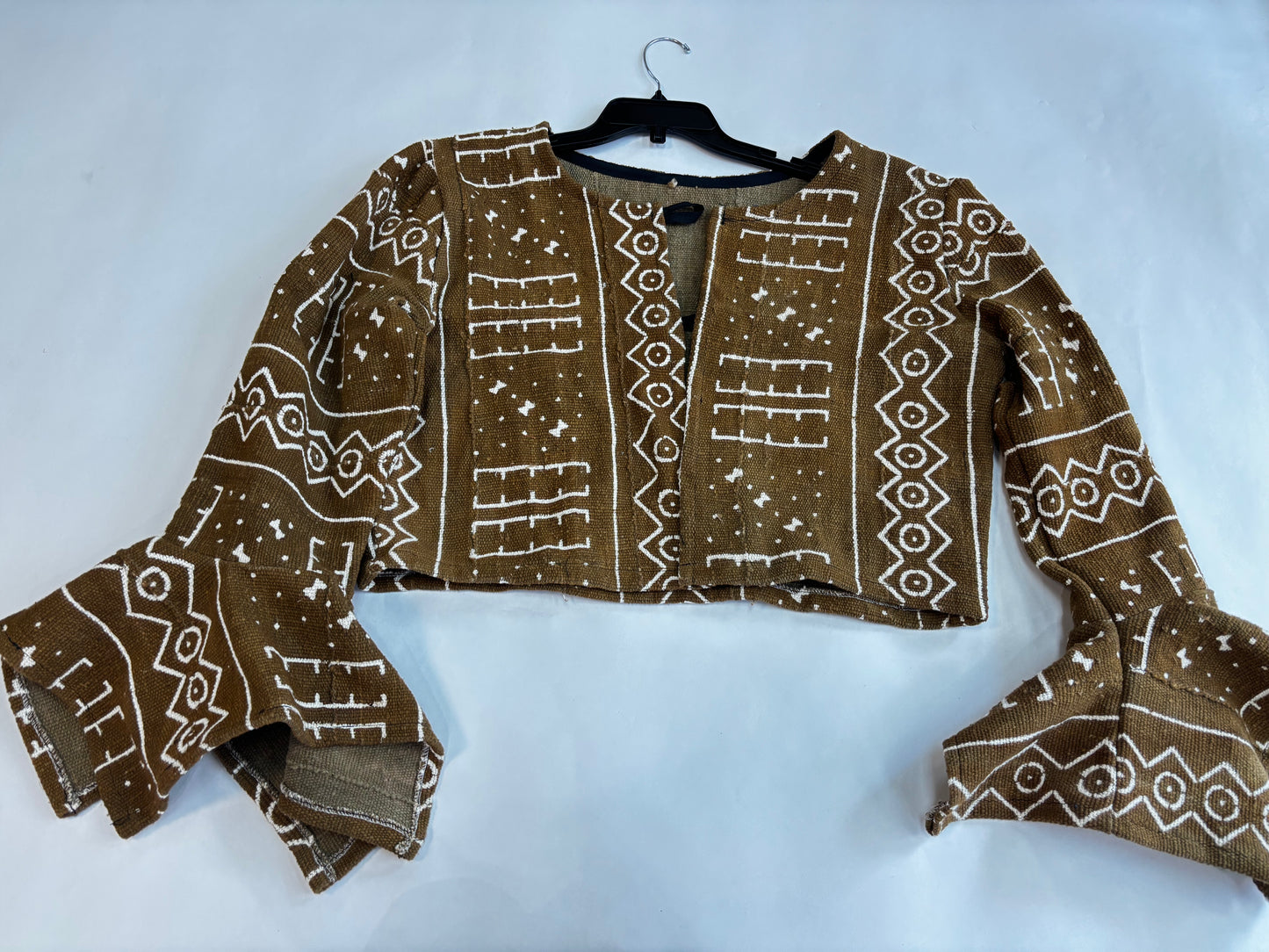 Flare Sleeve Mudcloth Jacket