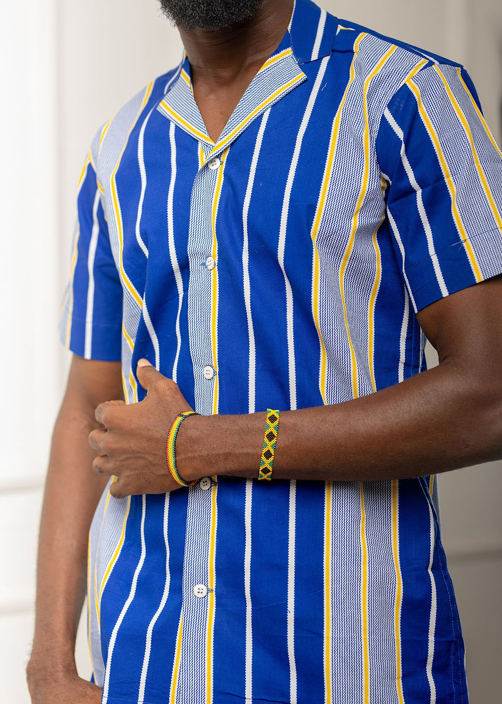 Short Sleeve Button Down Lapel Top
