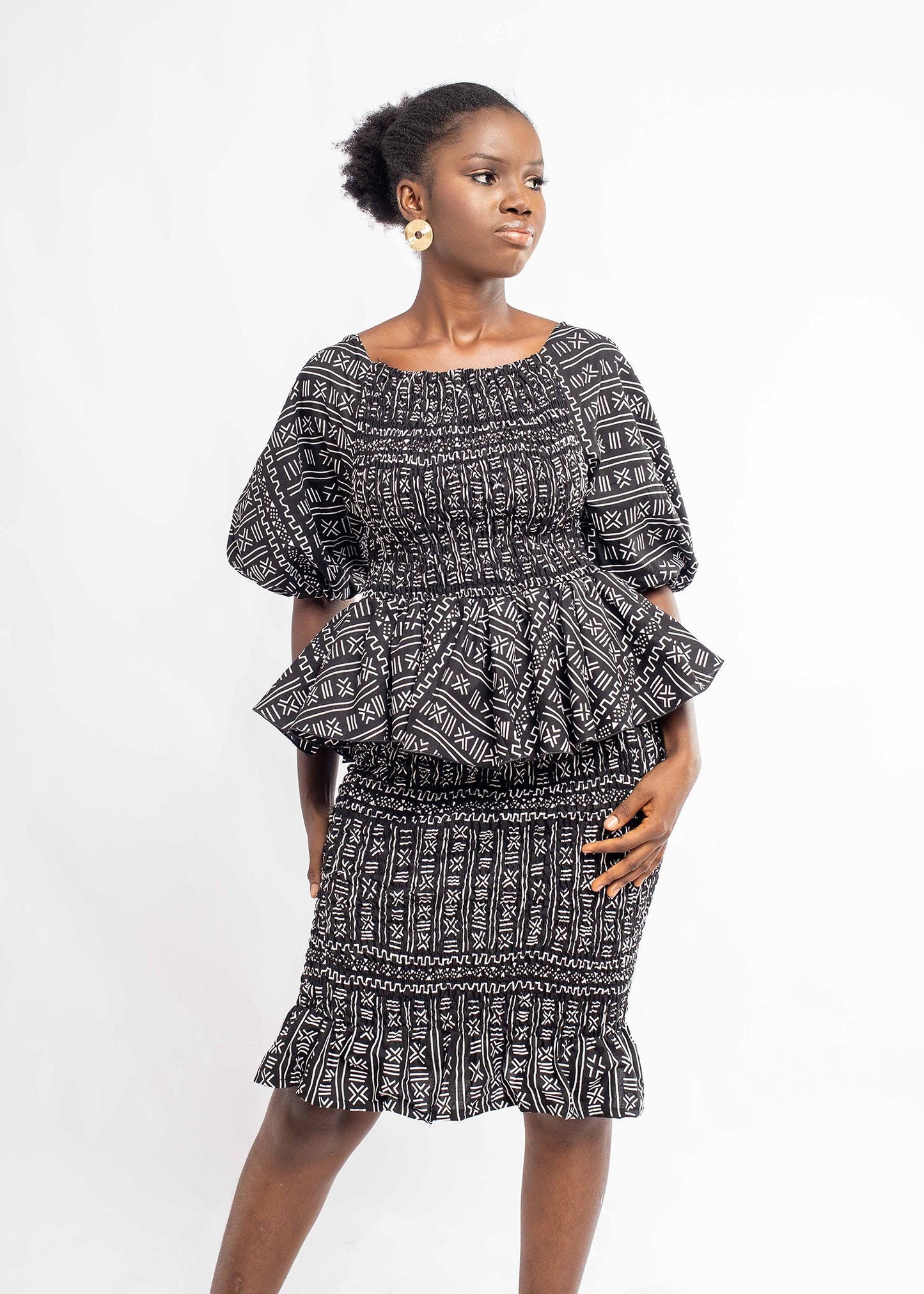 Elastic Peplum Top ONLY
