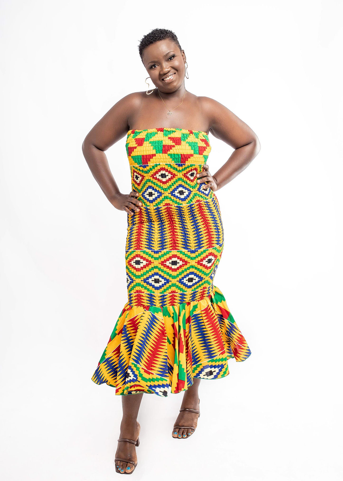 Elastic Tube Dress Short