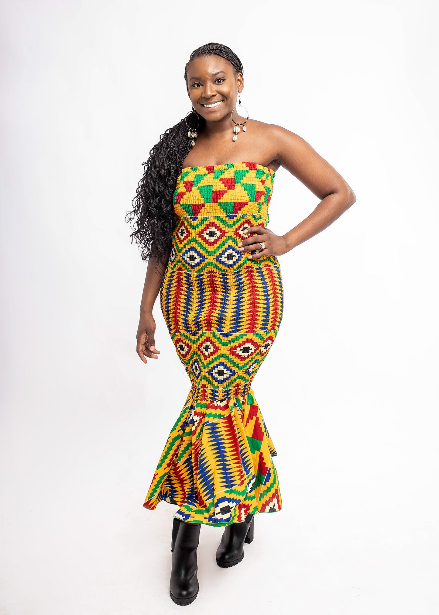 Elastic Tube Dress Short