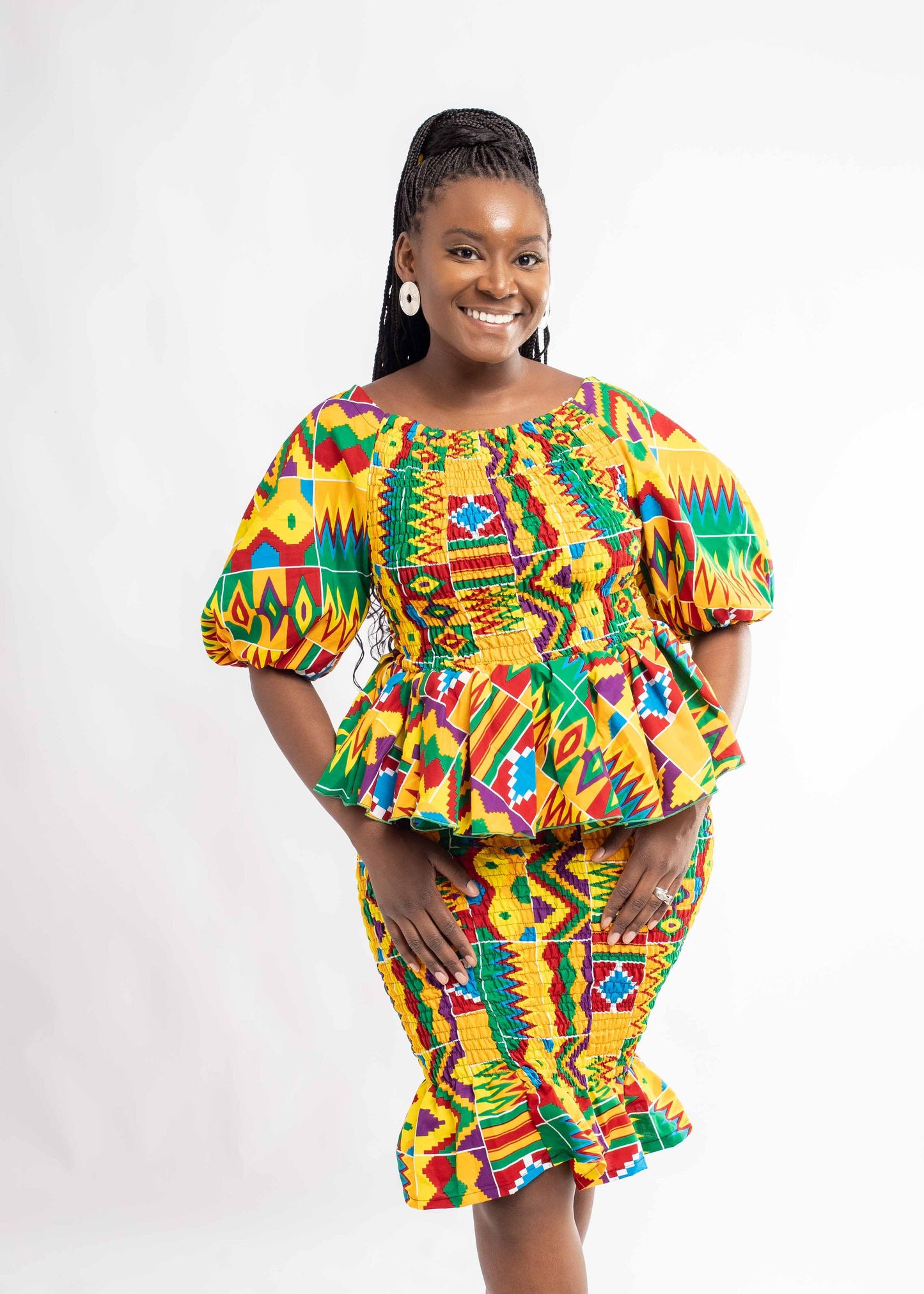 Elastic Peplum Top ONLY