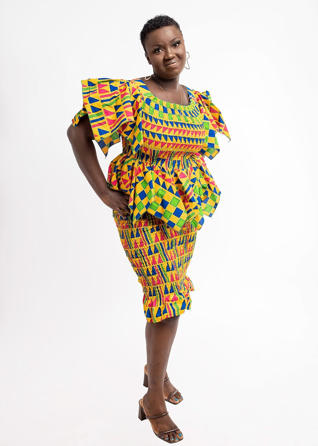 Elastic Peplum Top ONLY