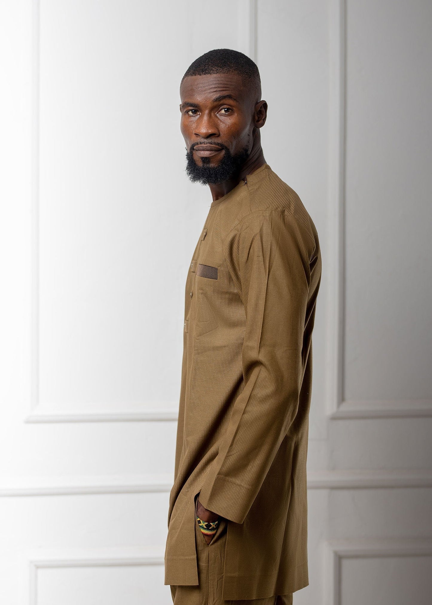 Sage Green Long Sleeve Kaftan Set