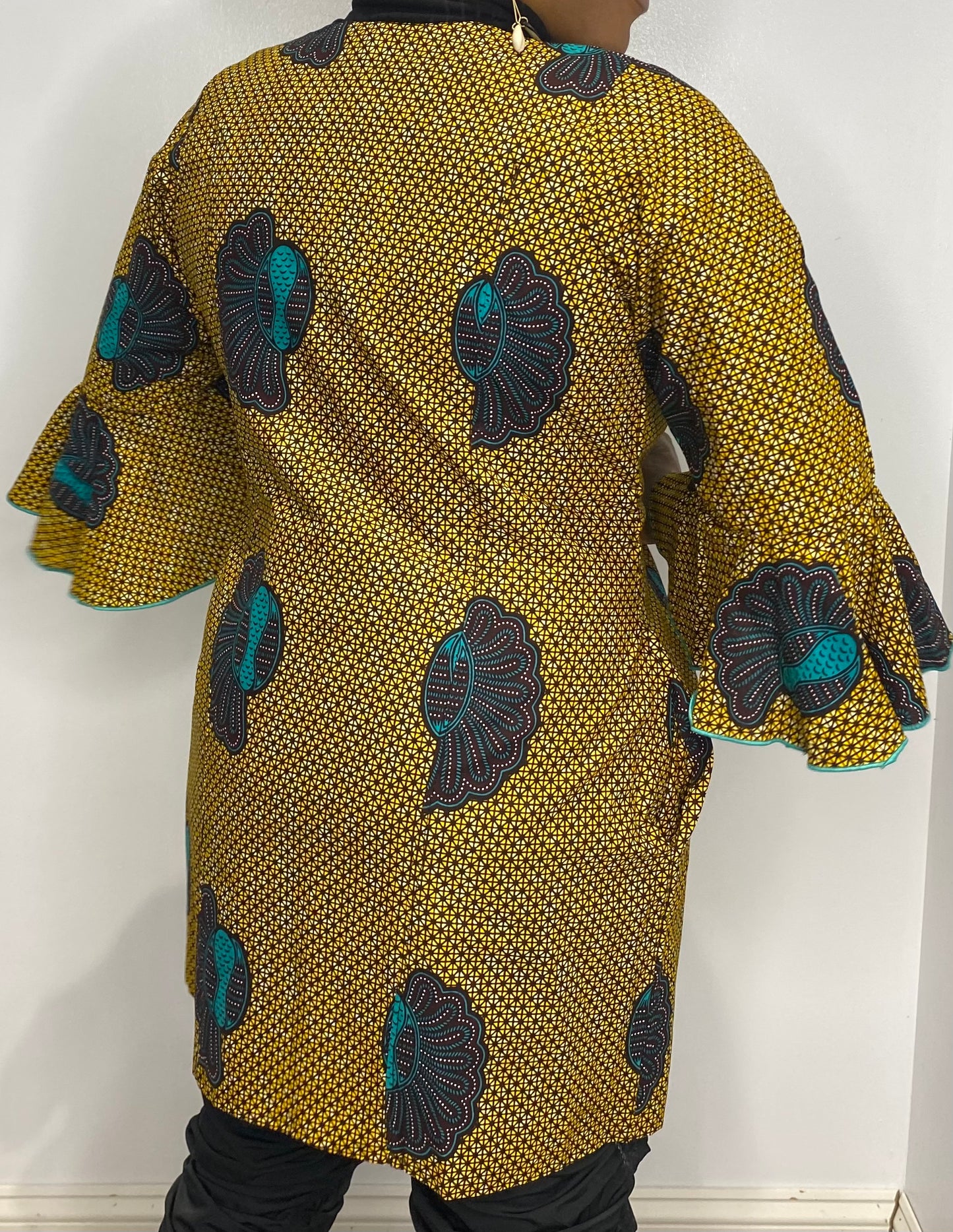 Mid Length Flare Sleeve Jacket