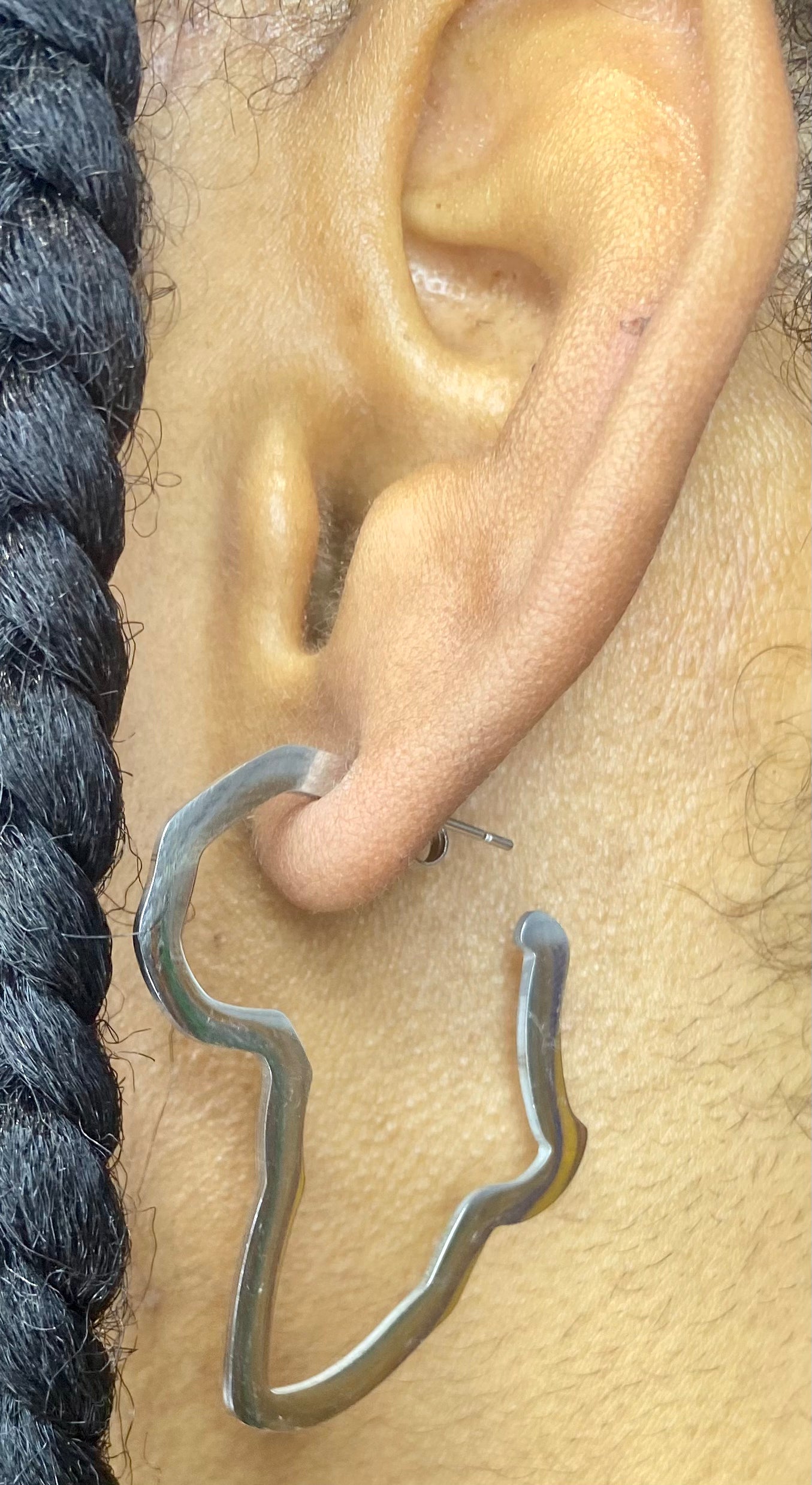 Metal Africa Earrings