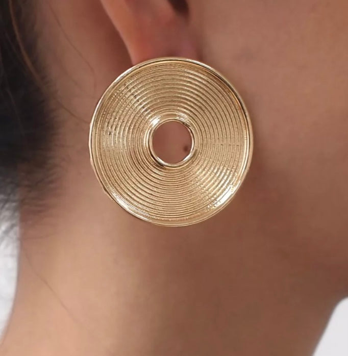 Circle Statement Studs