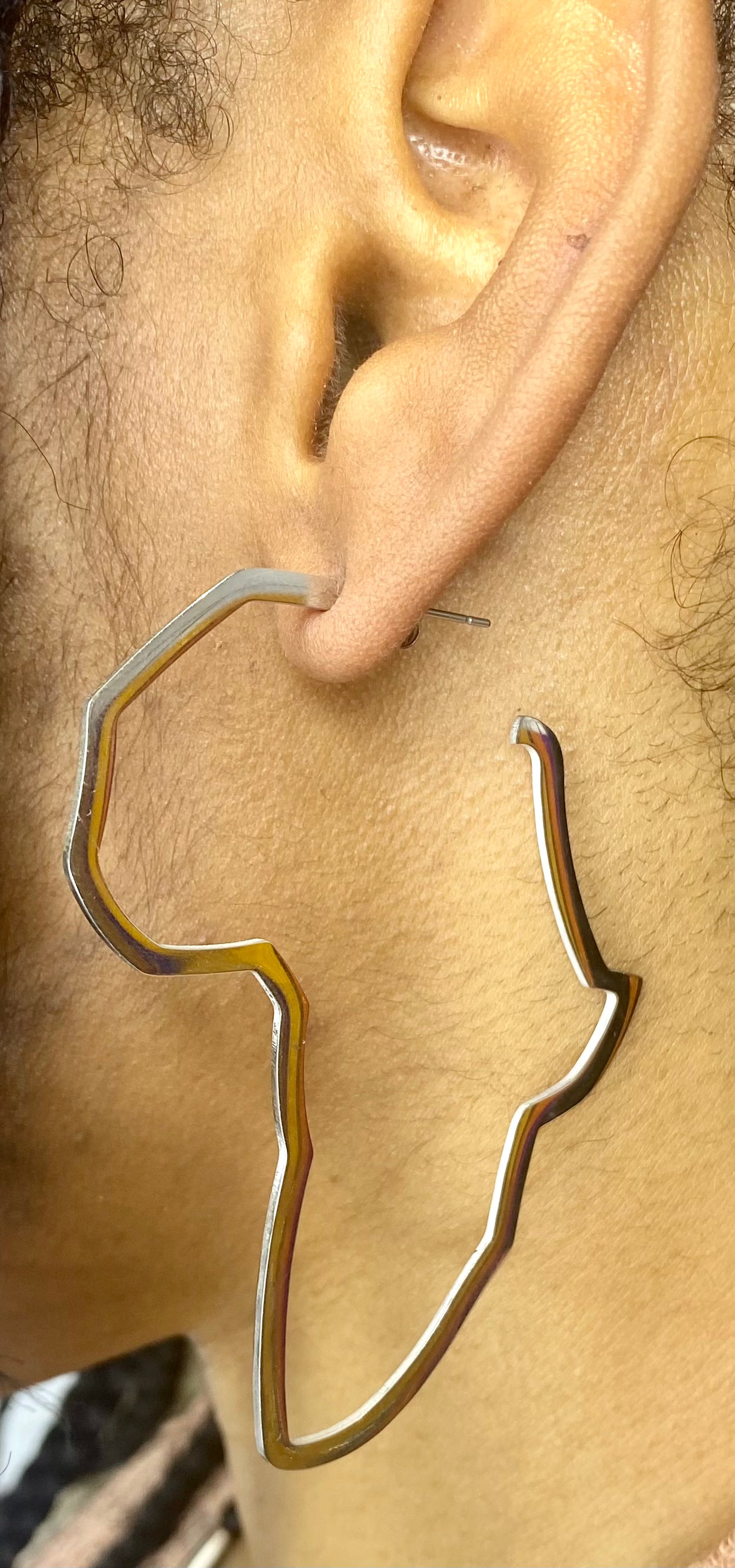 Metal Africa Earrings