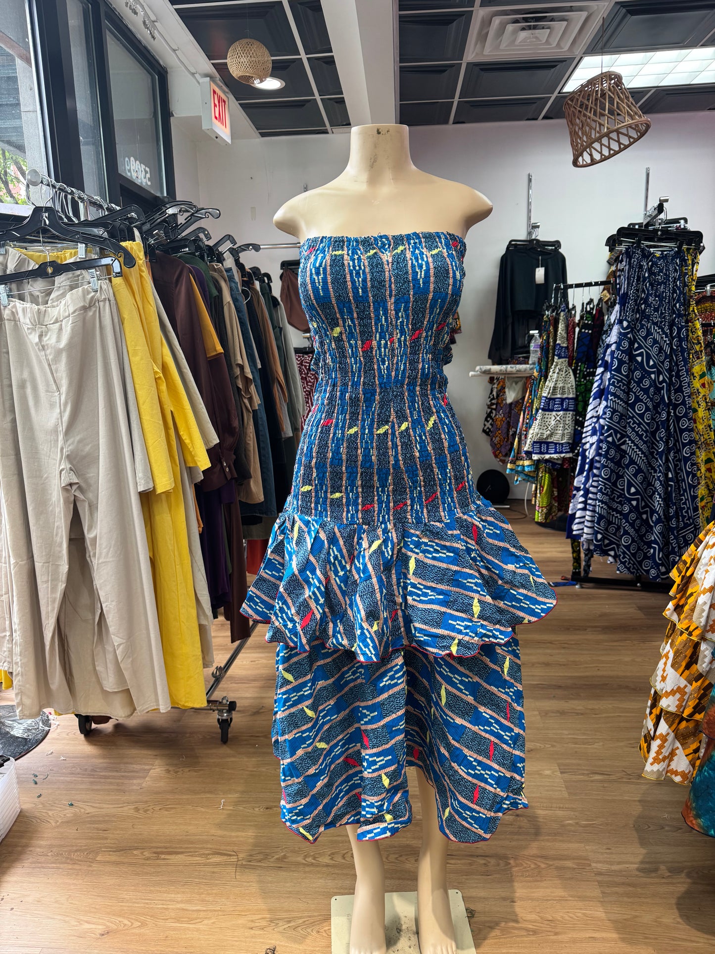 Mermaid skirt / Dress ONLY blue kente