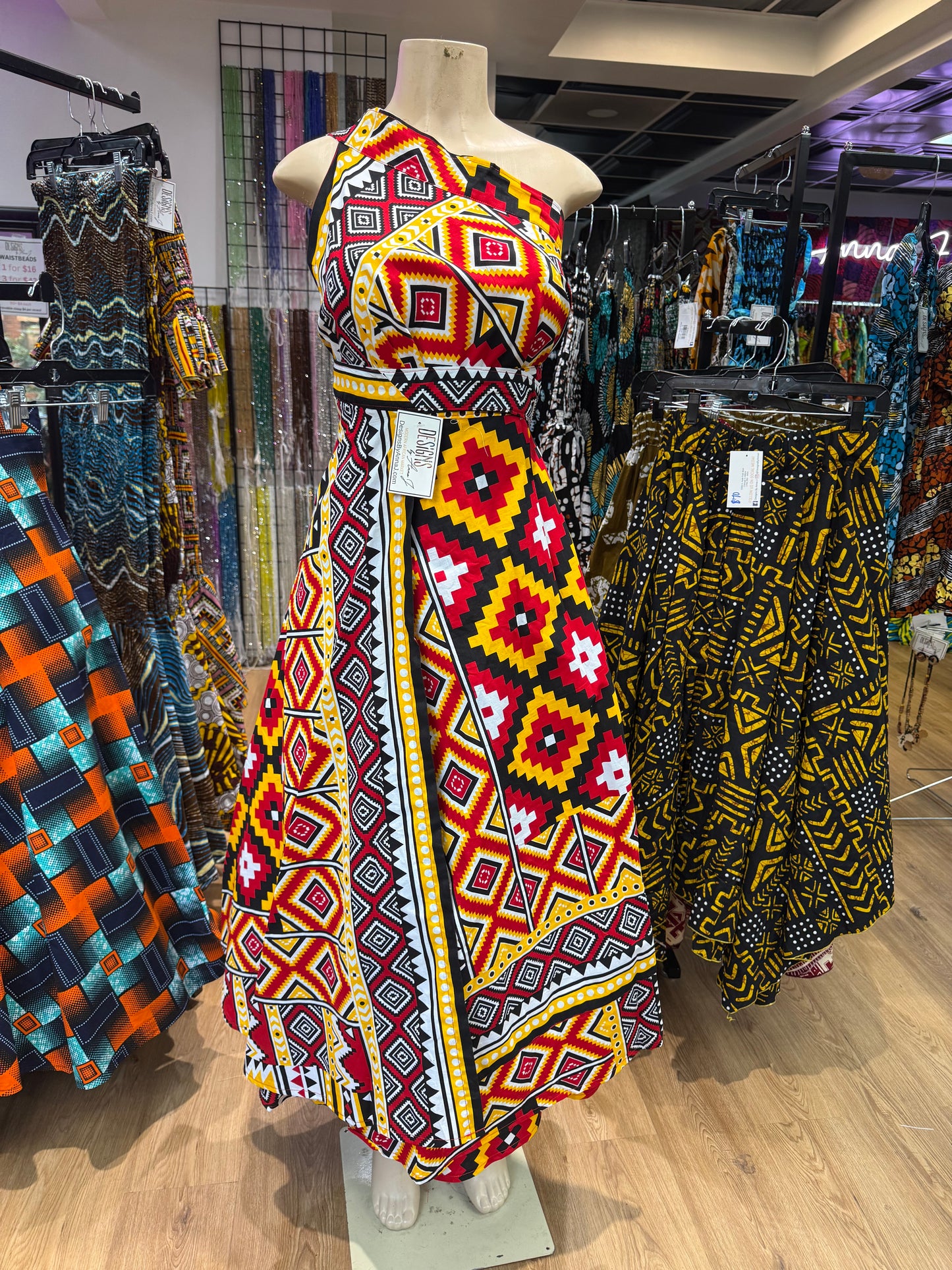 3 Way Wrap Dress / Skirt Long