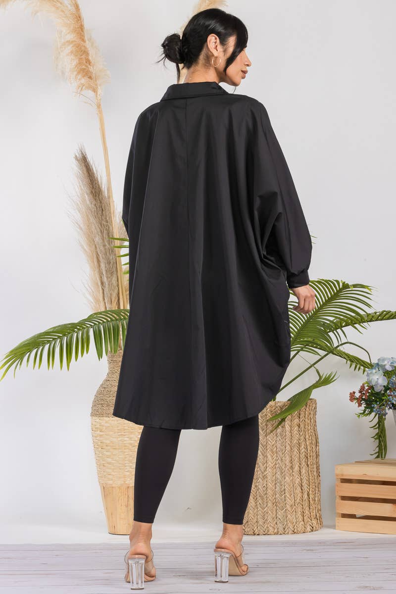 Hi-Lo Long Sleeve Shirt