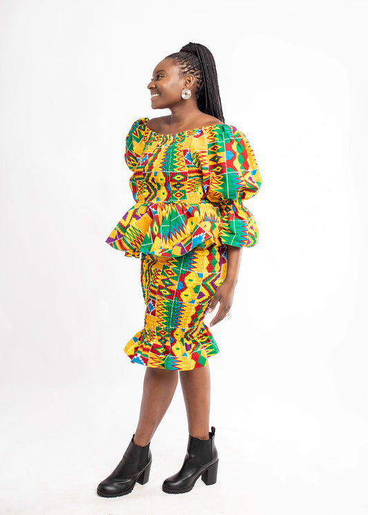 Elastic Peplum Top ONLY