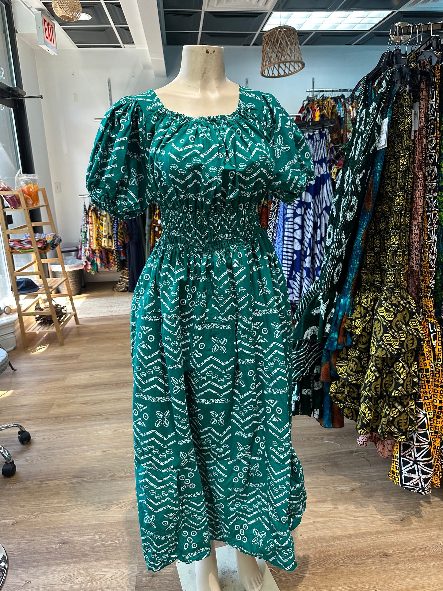 Flare Sleeve Long Dress