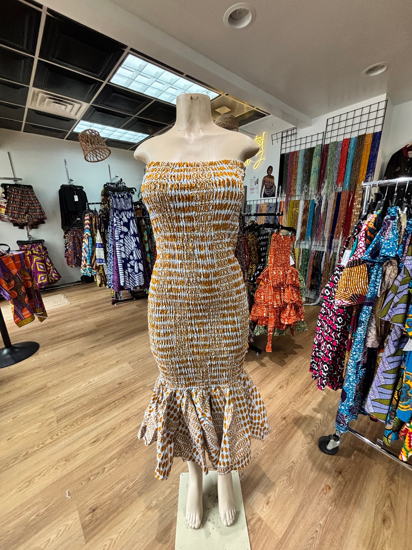 Sleeveless tube dress
