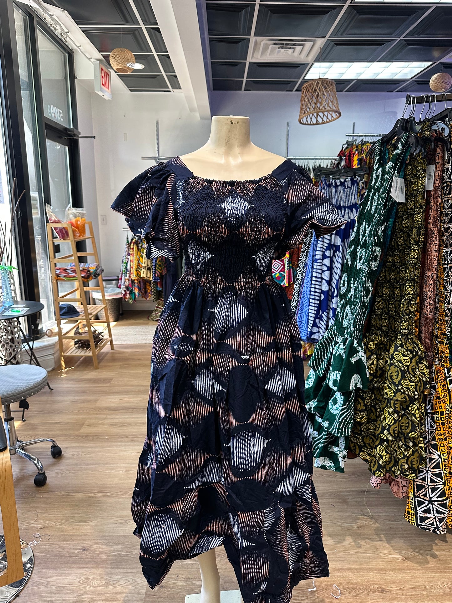 Flare Sleeve Long Dress (Copy)