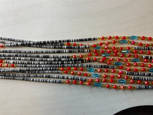 Multi color Multi spacer Waistbead