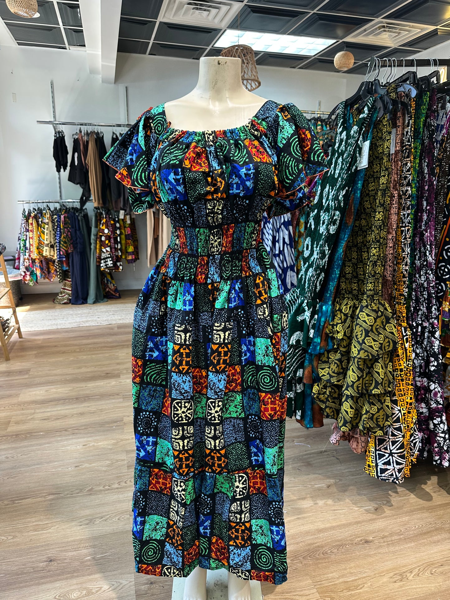 Flare Sleeve Long Dress
