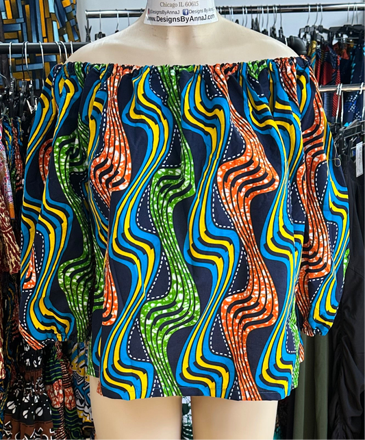 Elastic Off Shoulder Top