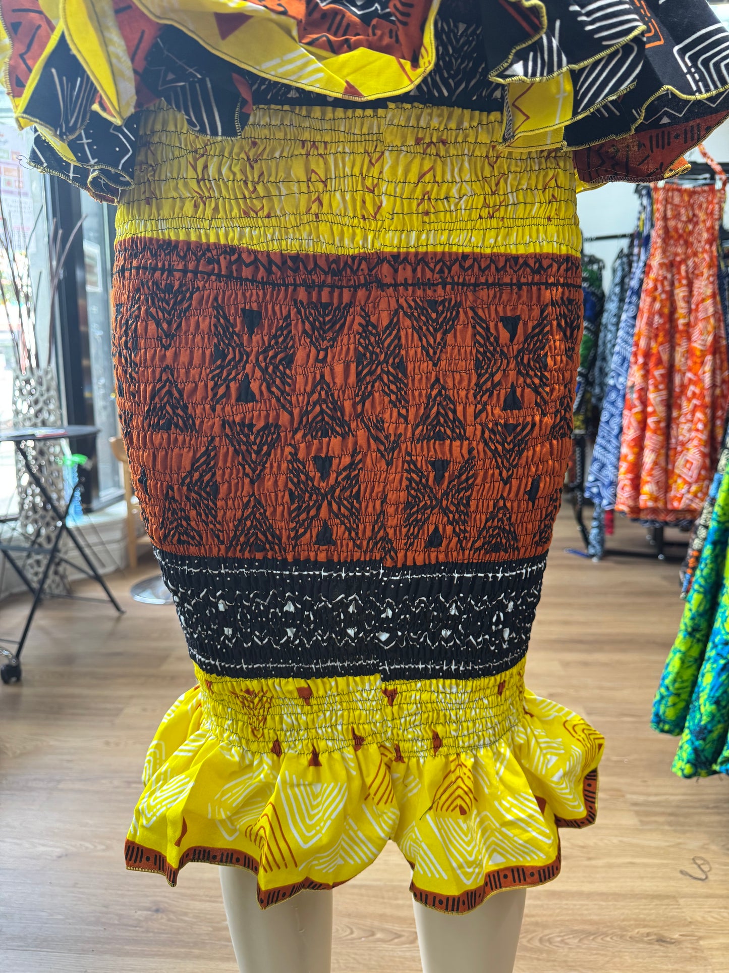 Short Mermaid Skirt ONLY brown yellow black