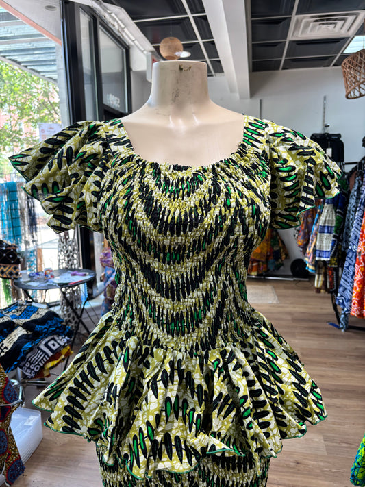 FlareElastic top green black