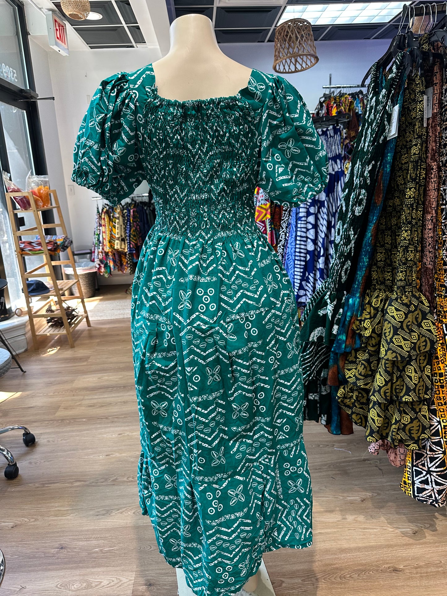 Flare Sleeve Long Dress