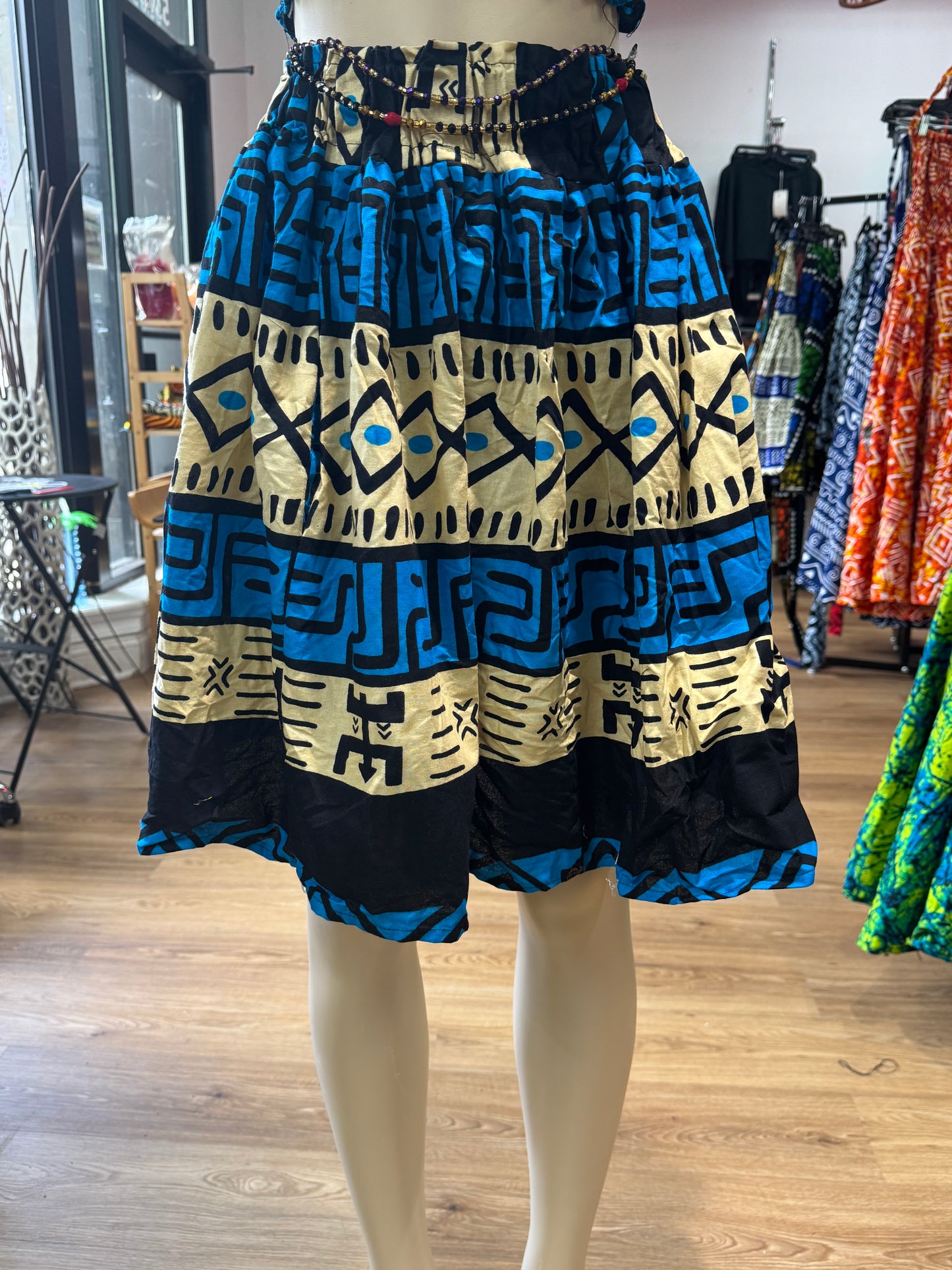 Short Flare Skirt ONLY blue beige black